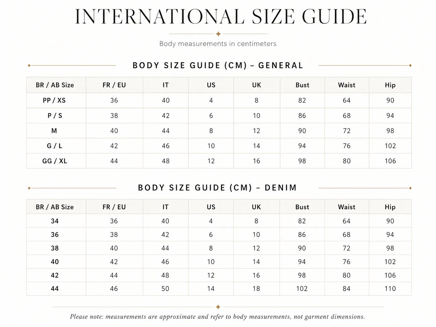 Size Guide