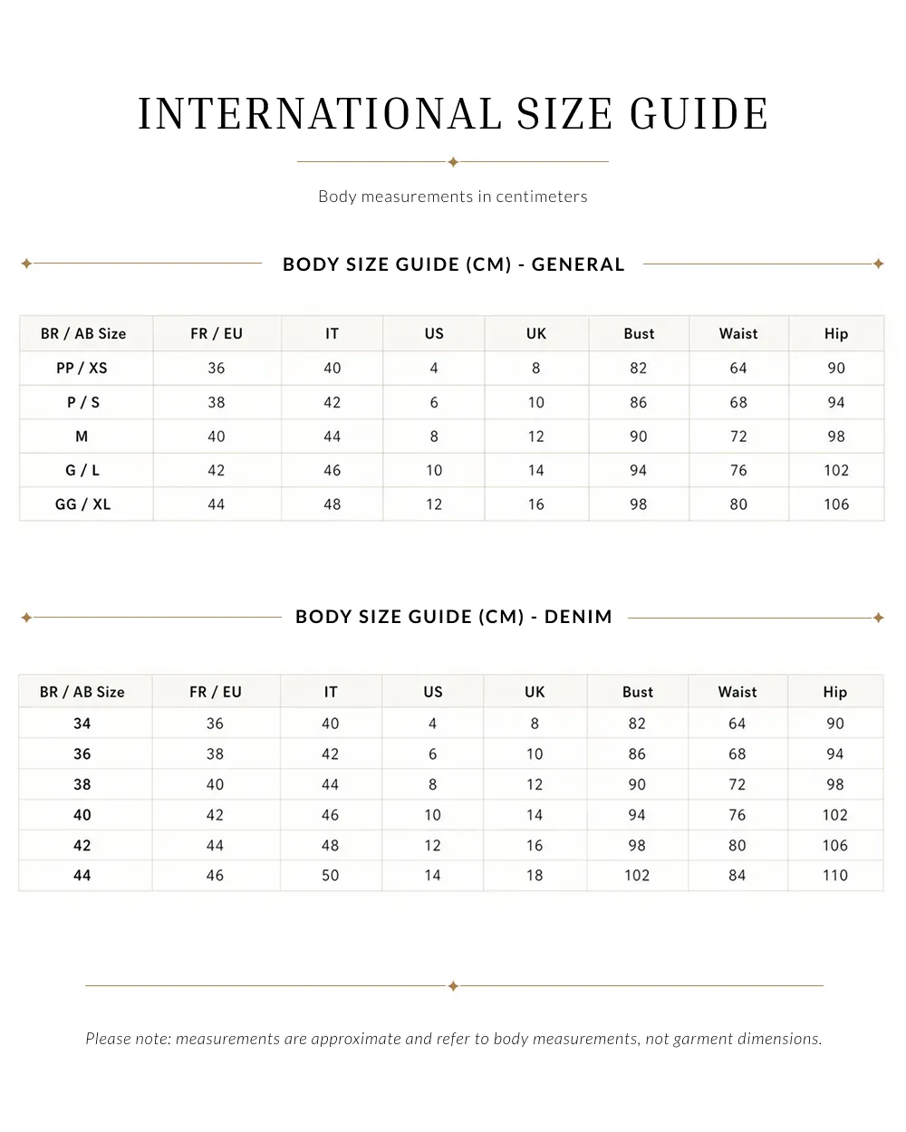 Size Guide